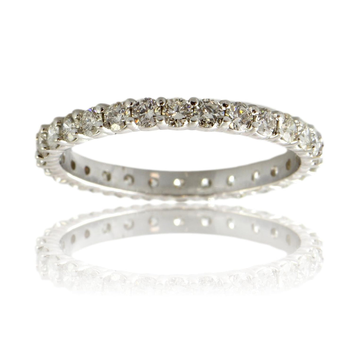 1.00ctw Round Brilliant Diamond Platinum Eternity Band