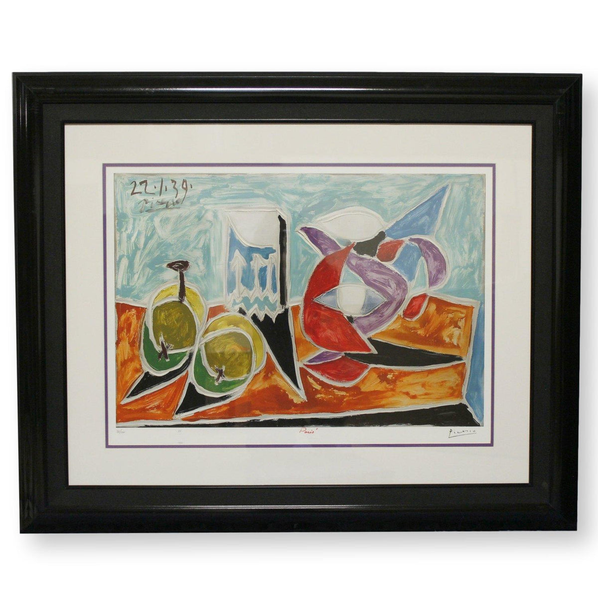 Gallery Framed Art Print 'Still Life with Fruits and Pitcher' By Pablo Picasso