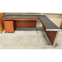 BDI Desk, Return, and File Cabinet