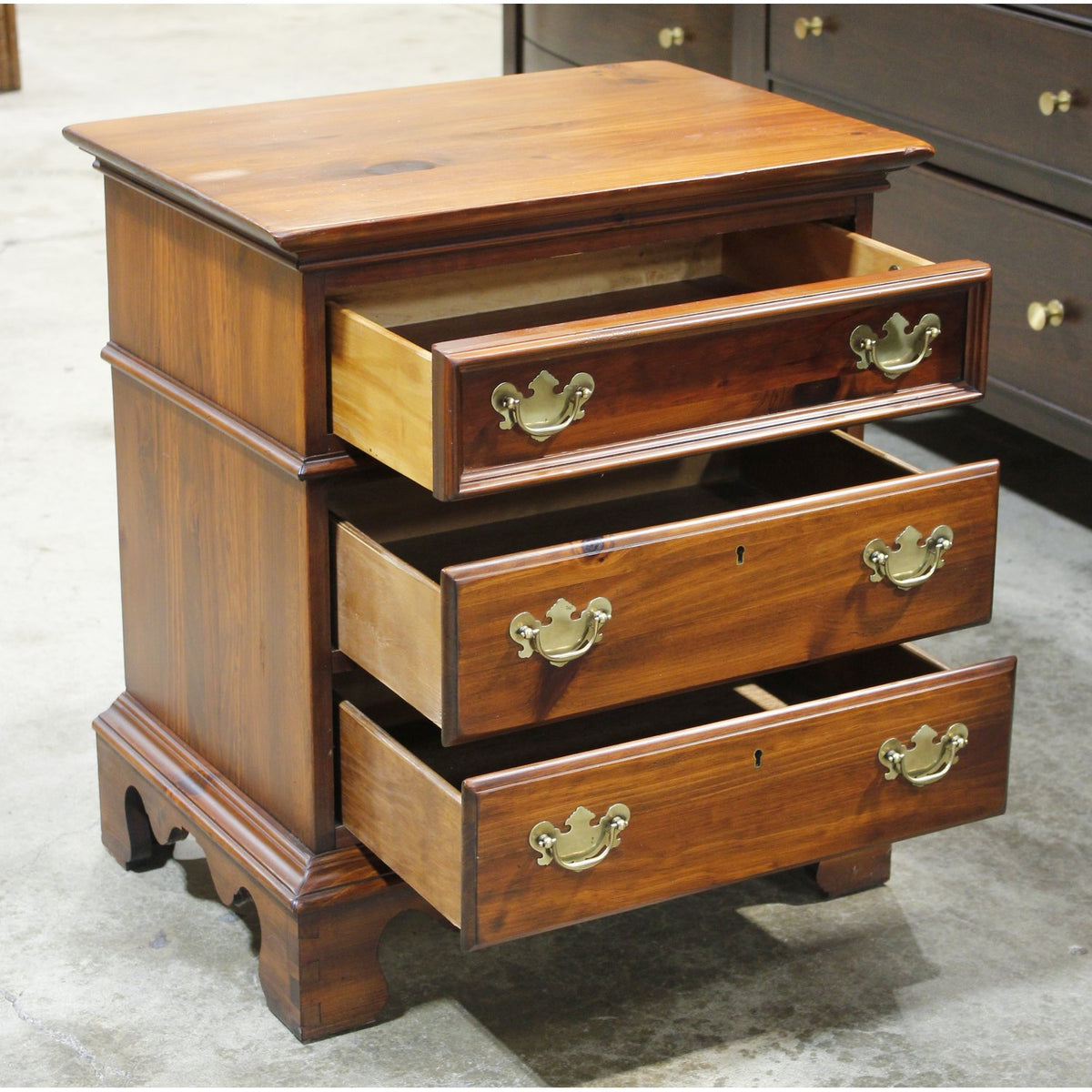 3 Drawer Pine Nightstand