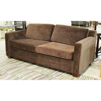 Brown Velour Sofa