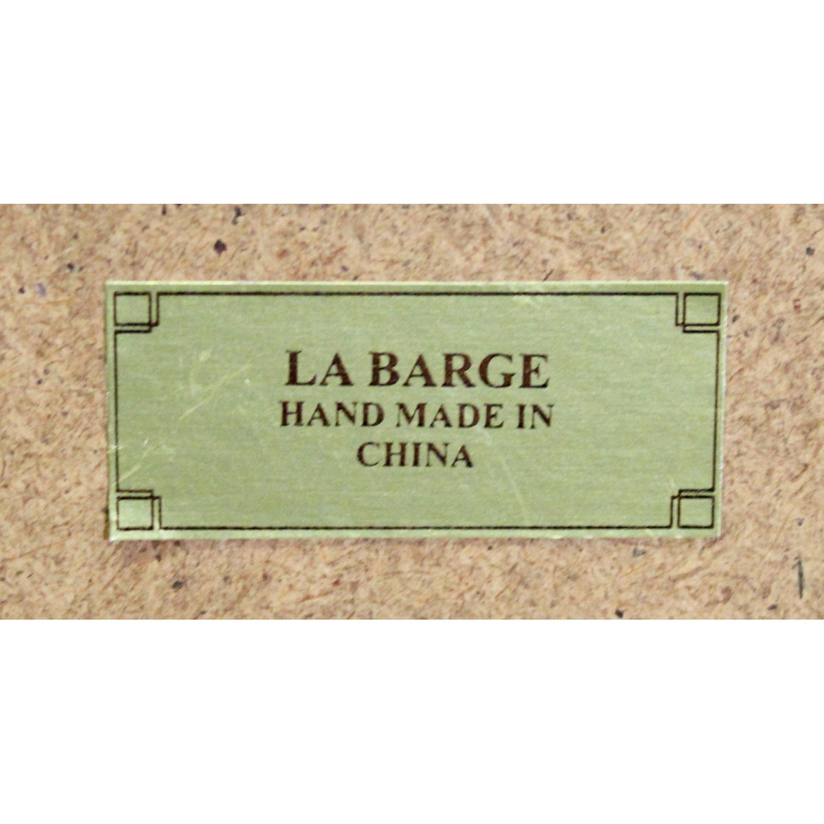 La Barge Black & Gold Beveled Wall Mirror