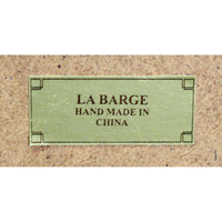 La Barge Black & Gold Beveled Wall Mirror