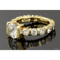 2.92ctw Diamond 14K Yellow Gold Ring - 1.48ct Solitaire