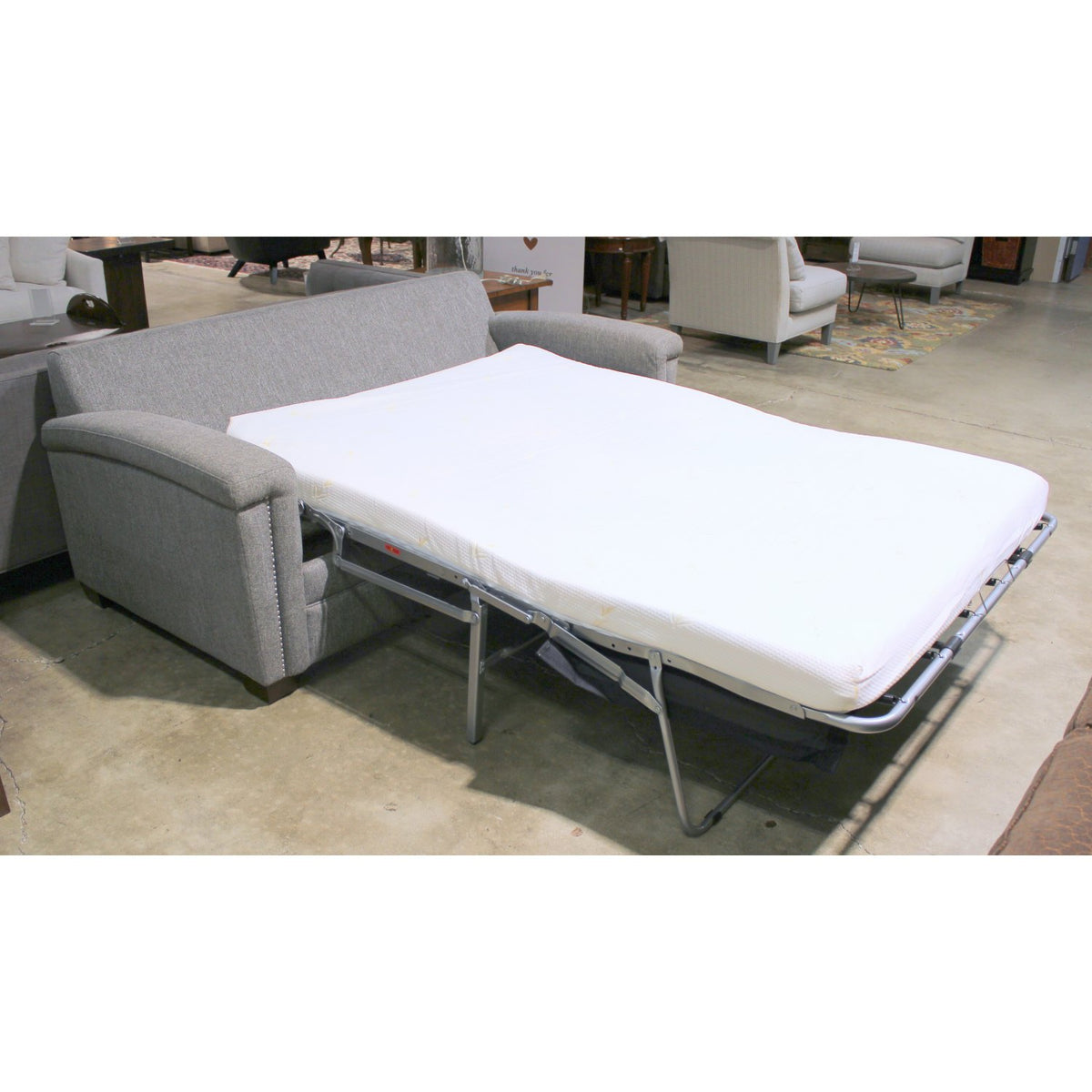 Full Size Gray Sleeper Sofa