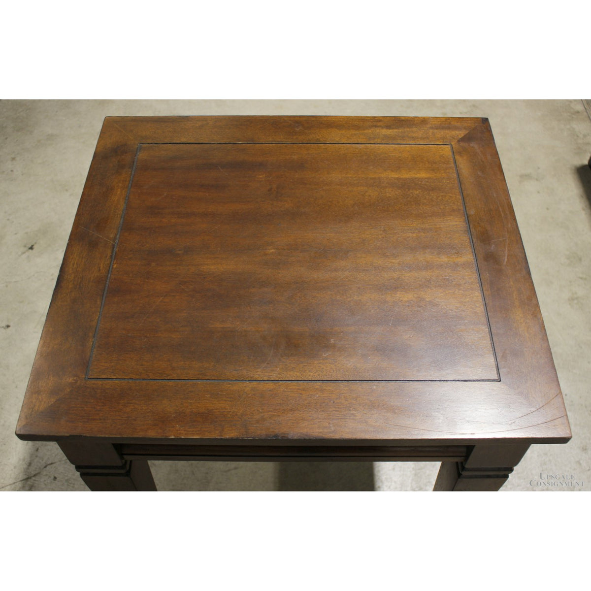 Dark Mahogany Square End Table