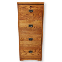 Aspen Furniture 4 Drawer Oak File Cabinet
