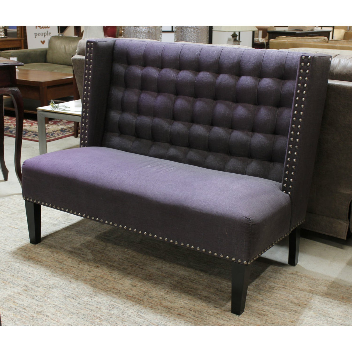 Home Meridian Int'l. Plum Settee