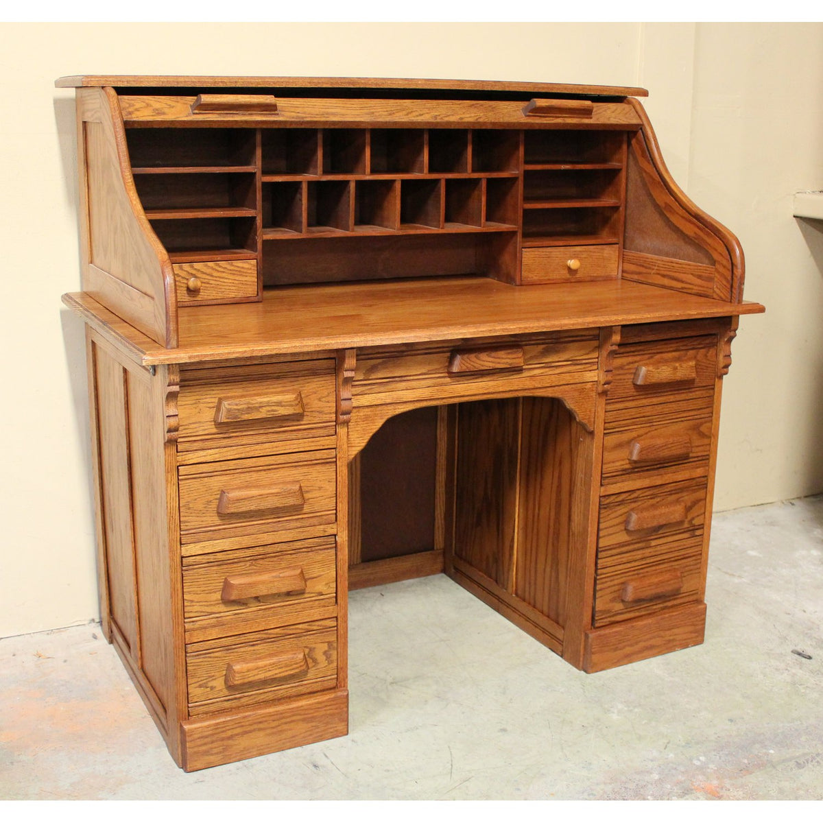 Oak Roll Top Desk