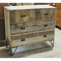 Rustic Barnwood 4 Drawer Chest