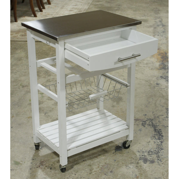 Kitchen Cart w/Stainless Steel Top