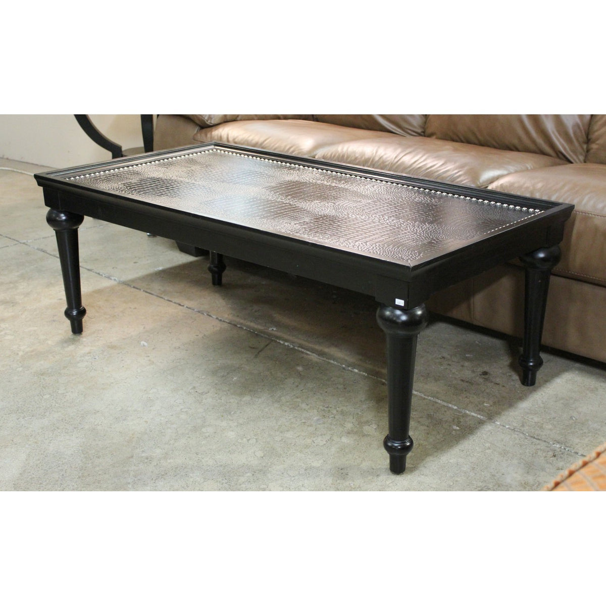 Faux Alligator Skin Coffee Table