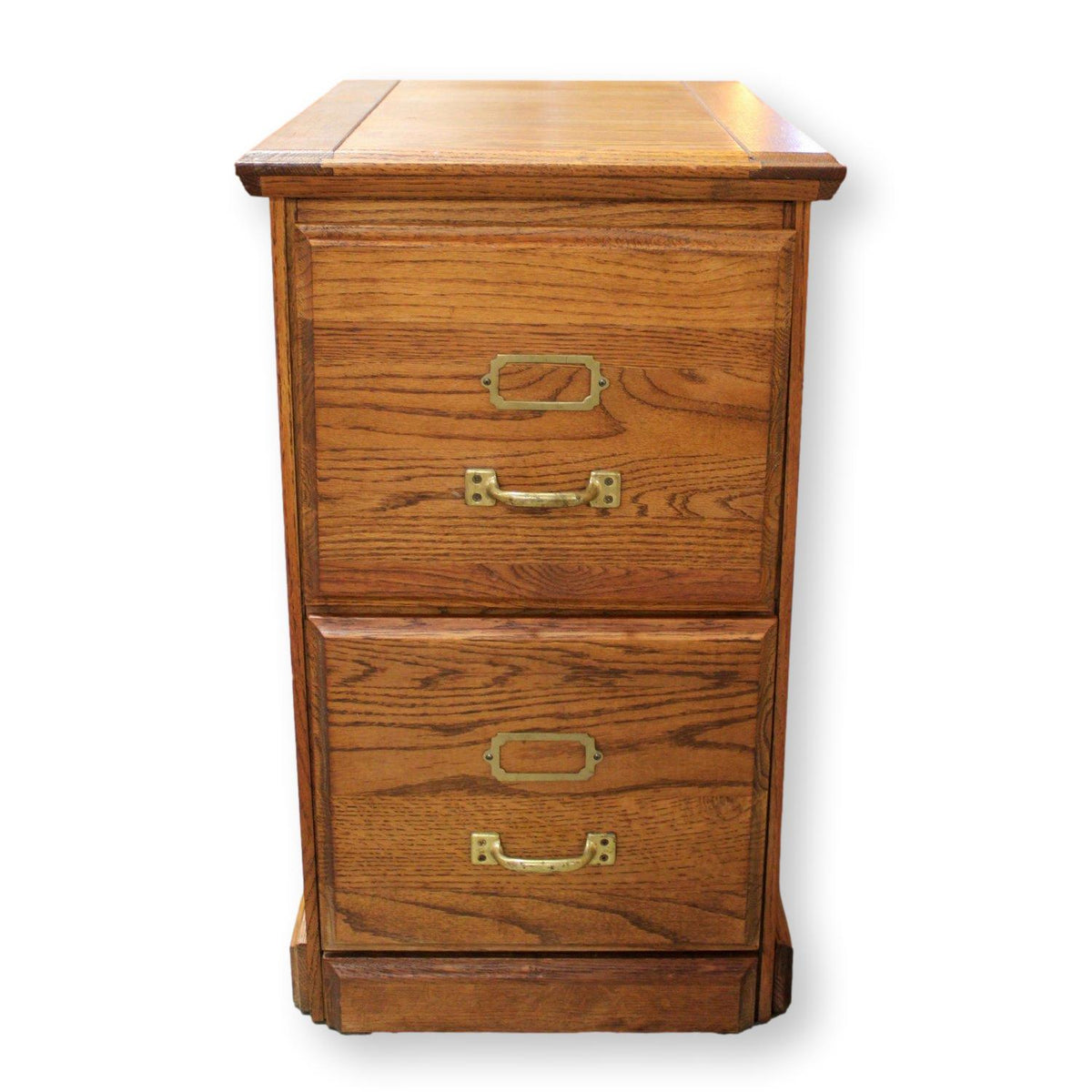 Oak 2 Drawer File Cabinet