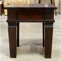 Indonesian Dark Mahogany End Table