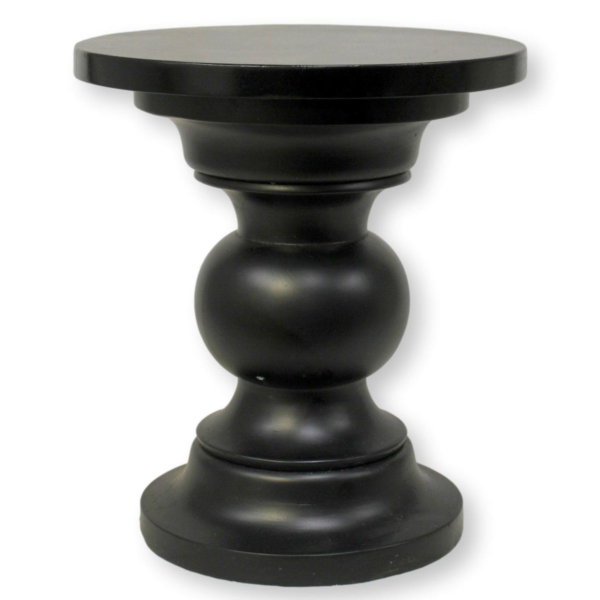 Petite Turned Pedestal Accent Table