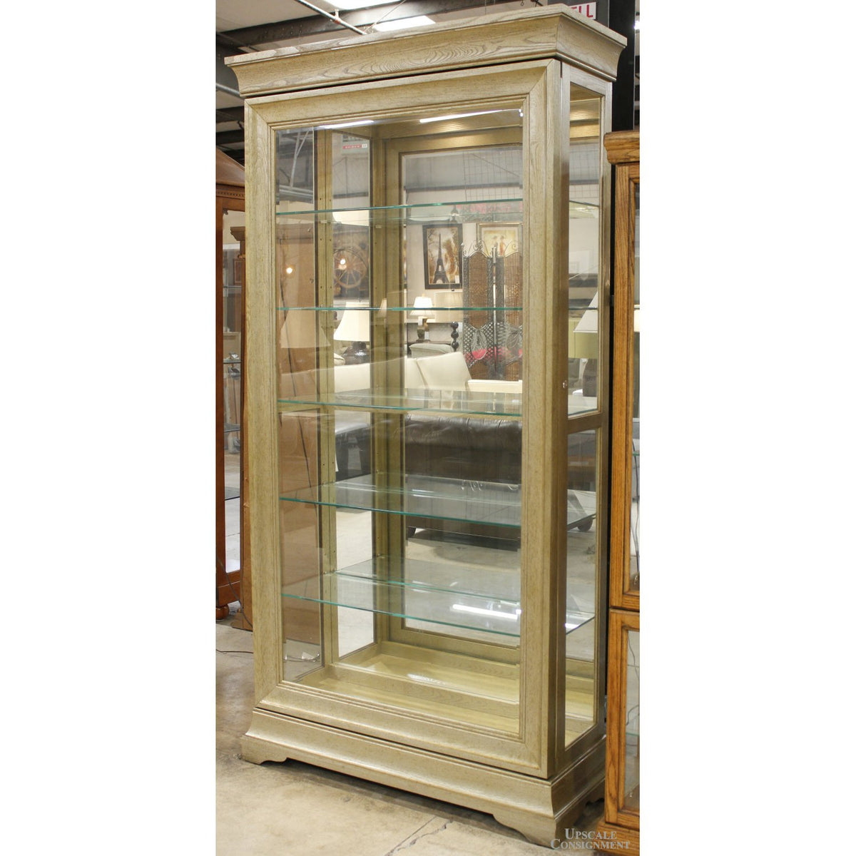 Home Meridian Int'l. 84'' Sliding Door Curio Cabinet