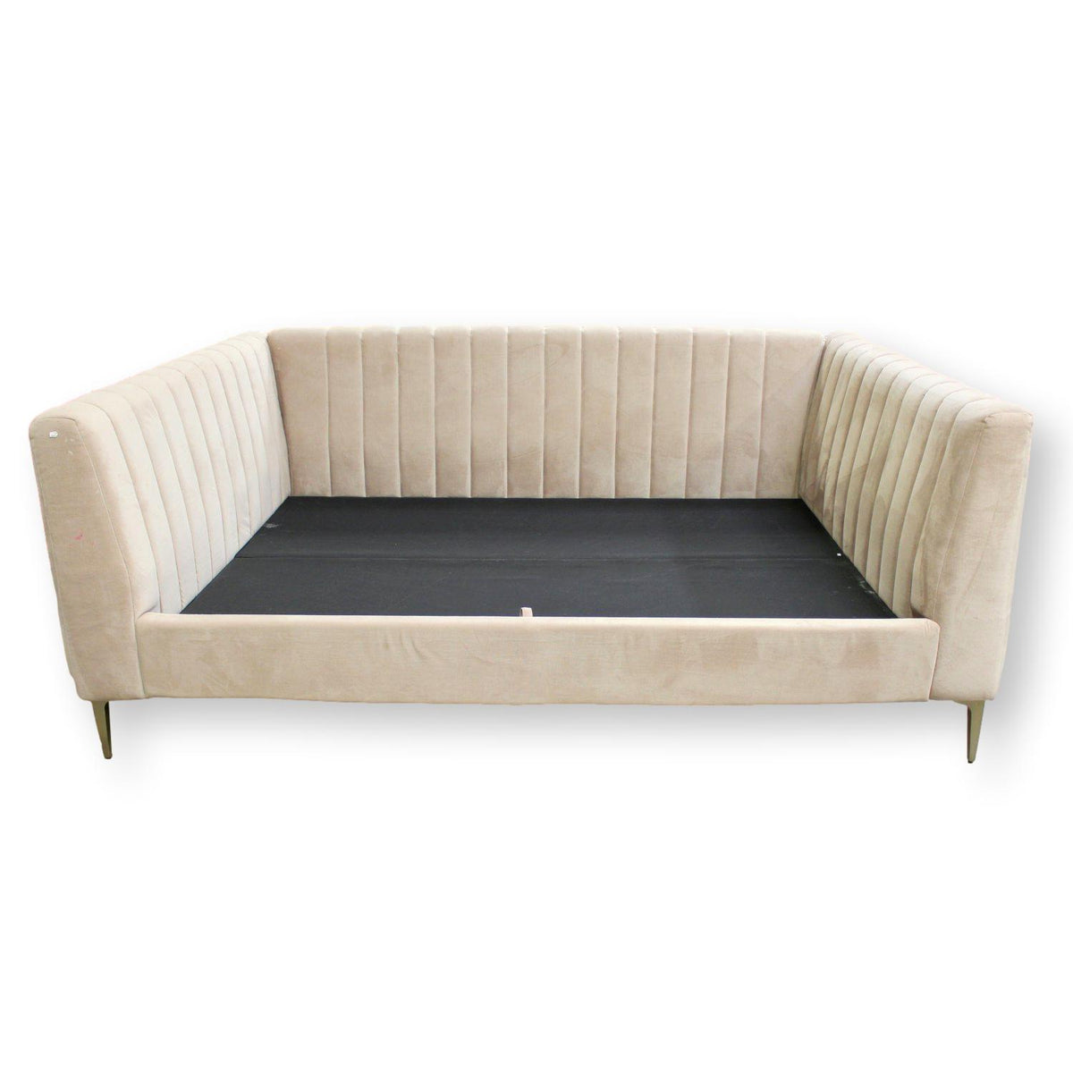 Pottery Barn Full Size 'Avalon' Channel Stitch Upholstered Day Bed