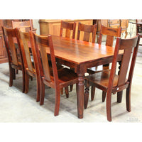 World Market Hand Hewn Tropical Dining Table w/8 Chairs