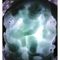 High-Relief Guatemalan Grade A Jadeite Pendant Laughing Buddha & Dragon
