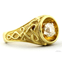 Exceptional 18K Gold Estate Ring ~1ct Old European Cut Diamond