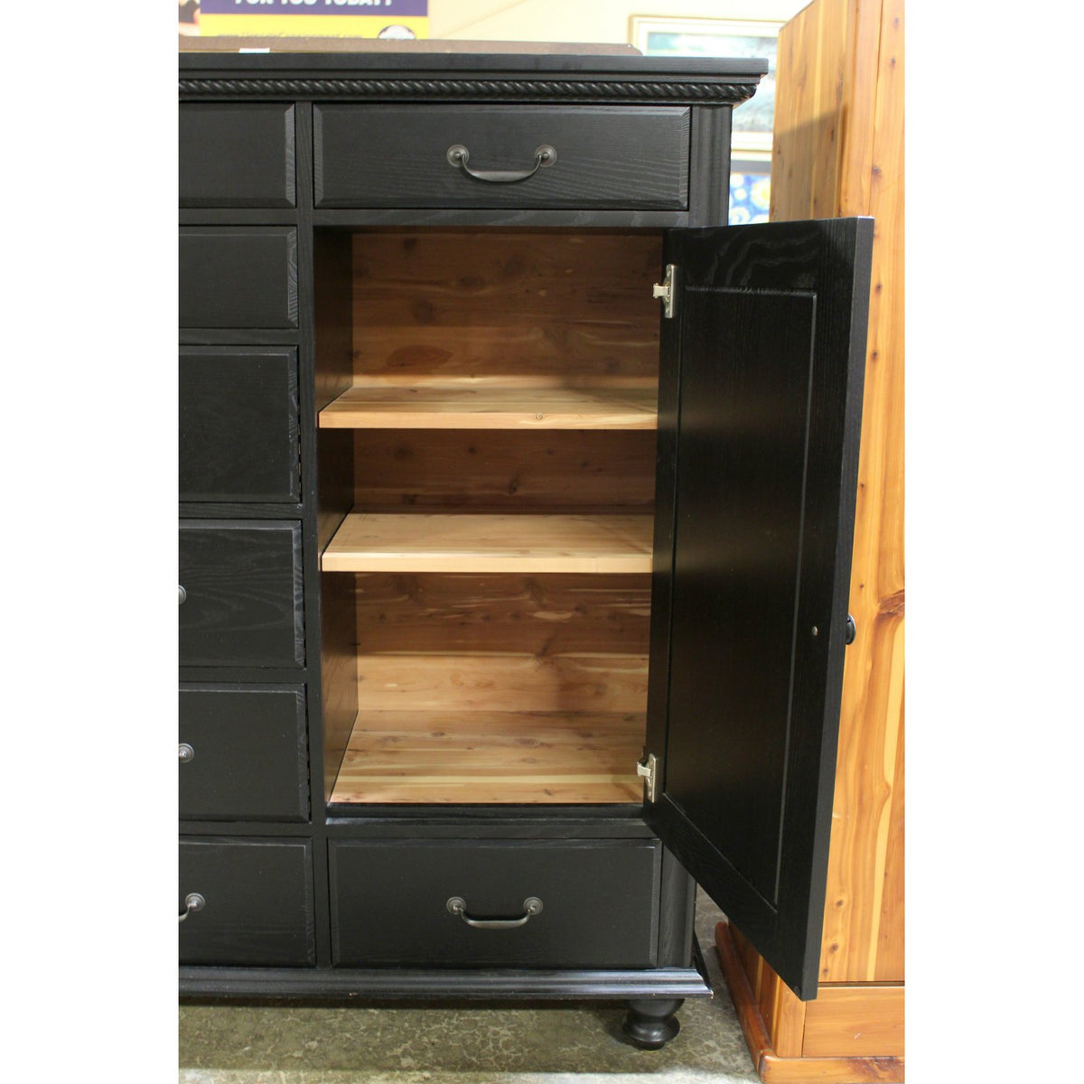 Restoration Hardware Black 10 Drawer Combination Chest