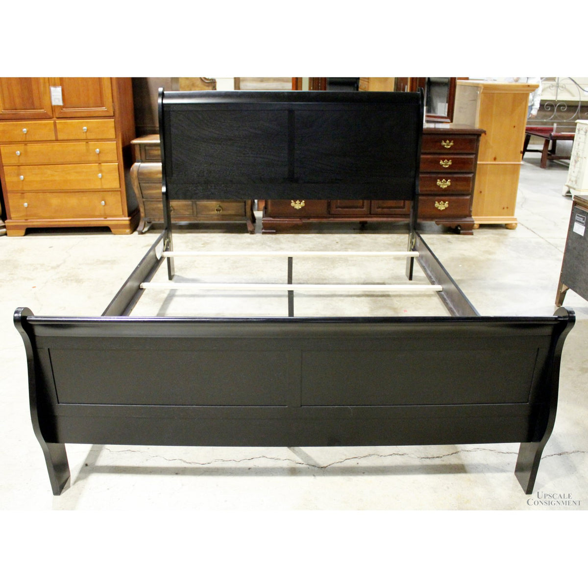 Furniture of America Black Queen Size Sleigh Bed