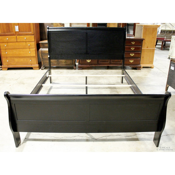 Furniture of America Black Queen Size Sleigh Bed