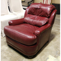 Hancock & Moore Red Leather Club Chair