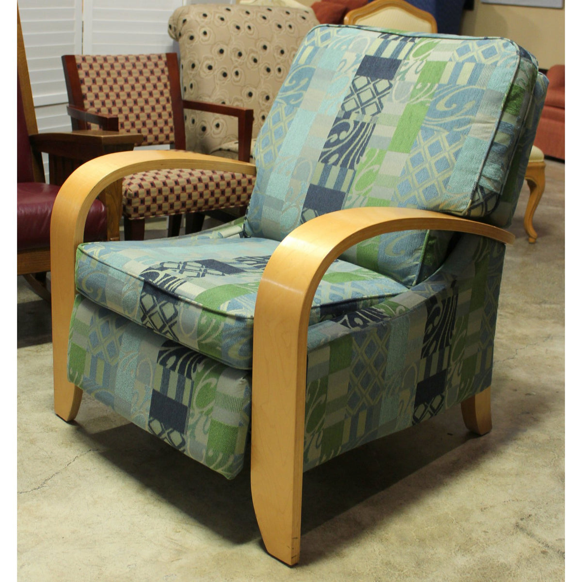 La-Z-Boy Patterned Bentwood Recliner