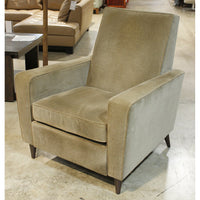 Crate & Barrel Taupe Contemporary Recliner