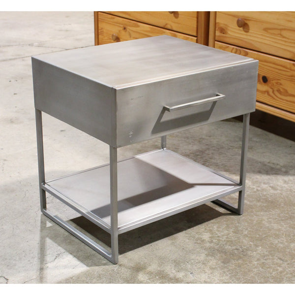 CB2 Steel Nightstand