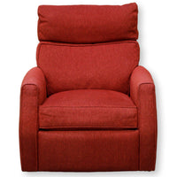 Comfort Design Red Swivel Recliner w/Extending Headrest