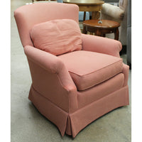 Sherrill Red Gingham Armchair