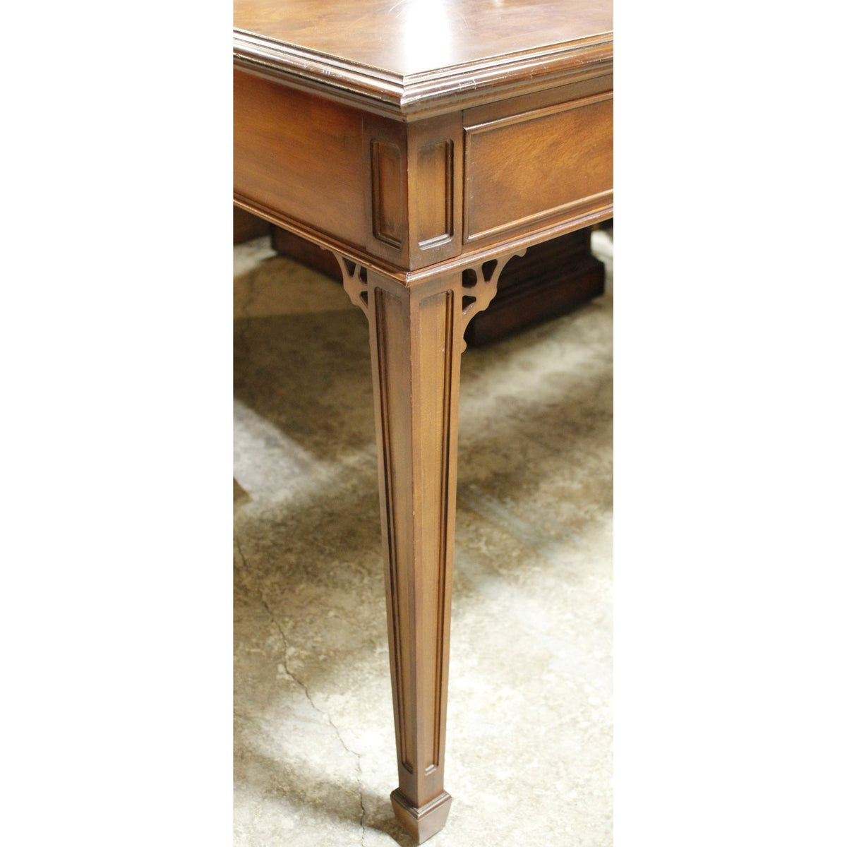 Drexel Patterned Burl Veneer Writing Desk