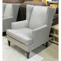 Ethan Allen Silver "Digital" Wingback Chair