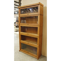 Oak 5-Tier Barrister Bookcase