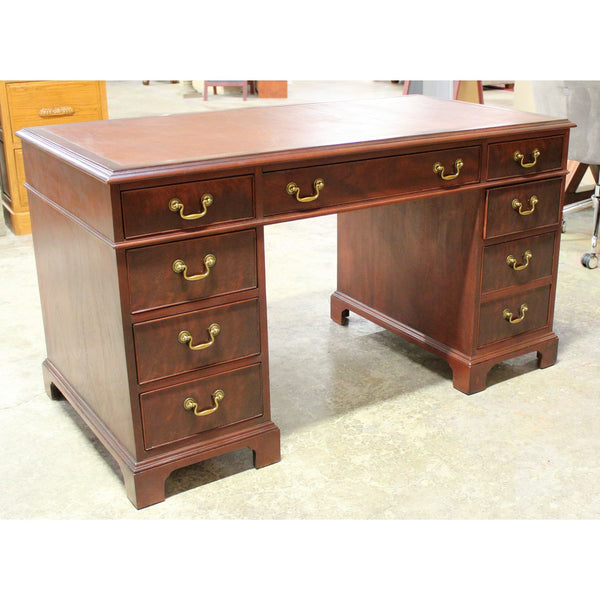Mahogany Desk w/Leather Top