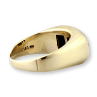 Vintage 10K Gold Three-Stone .43ctw Diamond Men’s Ring