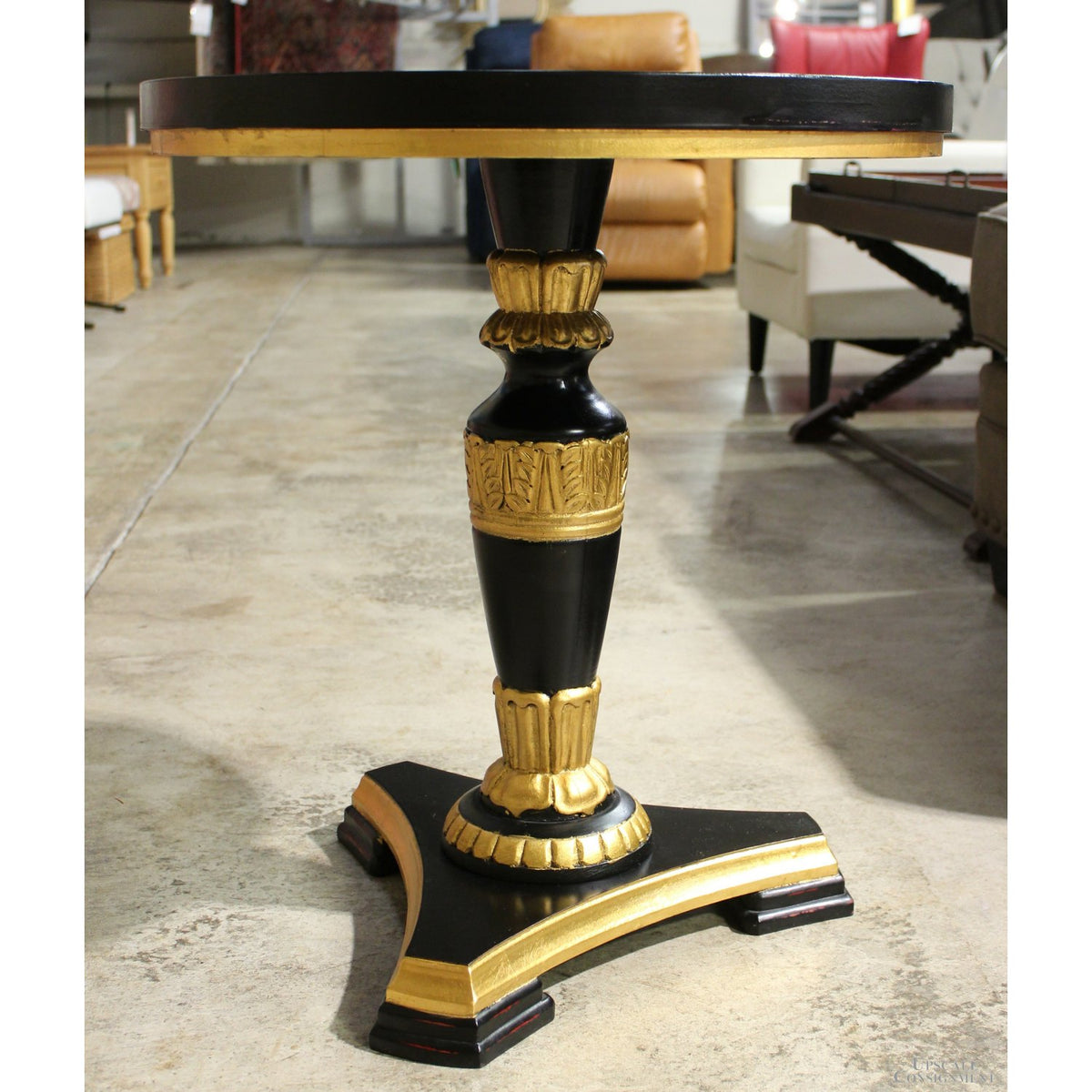 Black & Gold Accent Table