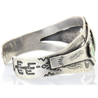 Handcrafted Sterling Silver Turquoise Cuff | Split-Band Design