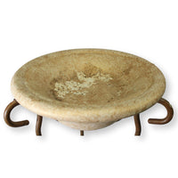 Metal Plant Stand w/Ceramic Bowl