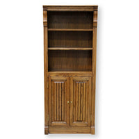 Oak Bookshelf w/Cabinet
