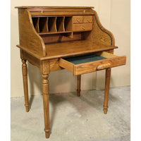 Petite Oak Rolltop Desk