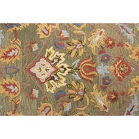 Safavieh 6' 1'' X 9'' Green Wool Rug w/Floral Design