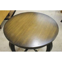 Round Wooden End Table