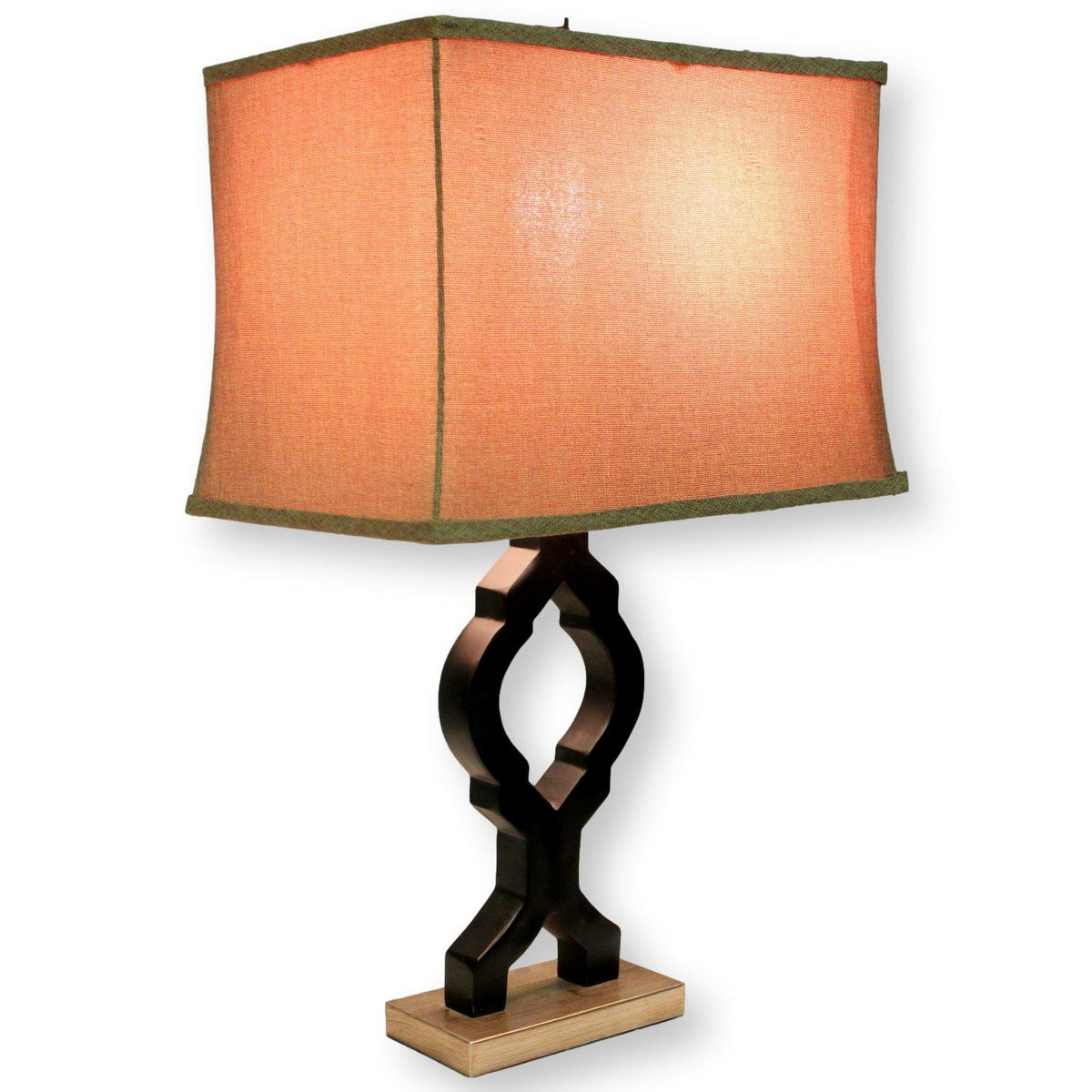 Burlap Shade Table Lamp