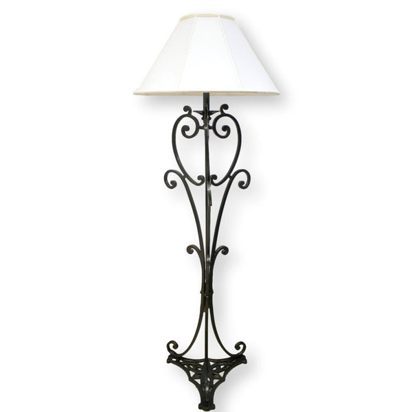 Oiled Bronze Filigree Floor Lamp