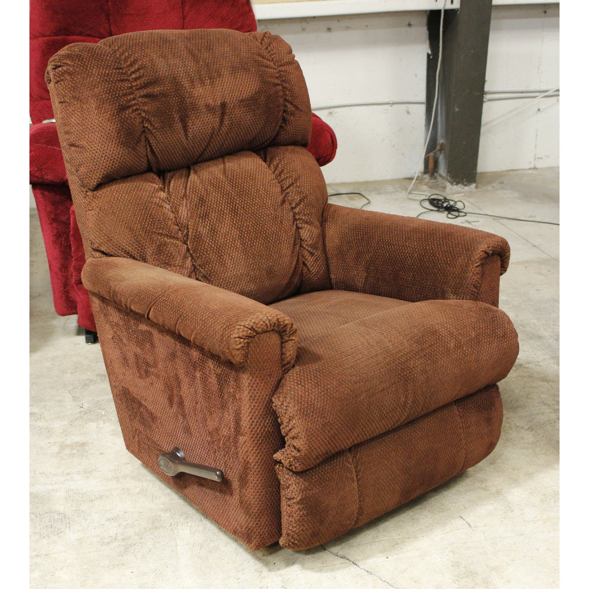 La-Z-Boy Brown Chenille Rocking Recliner