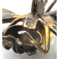 Italian Dragonfly Brooch | Coral, Pearl & Light-Transmitting Plique-à-Jour-Style Enamel