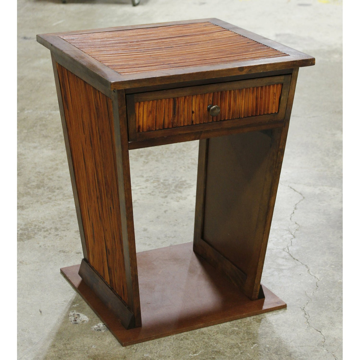 Bamboo & Wood Nightstand